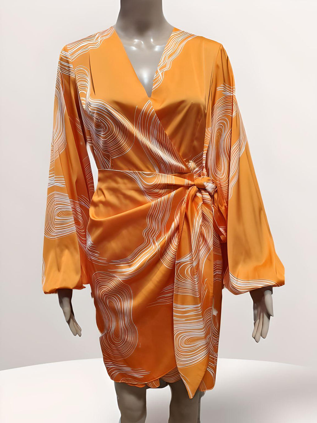 Knee-Length Belt Dress