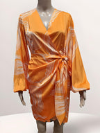 Knee-Length Belt Dress