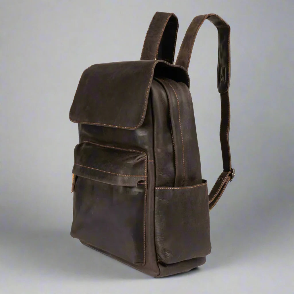Greenwood Leather Vintage Laptop Backpack