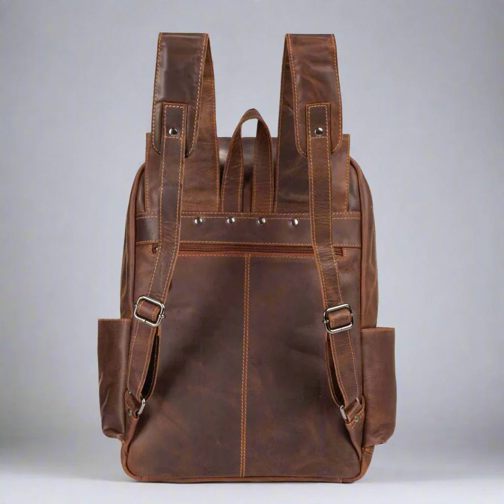 Greenwood Leather Vintage Laptop Backpack