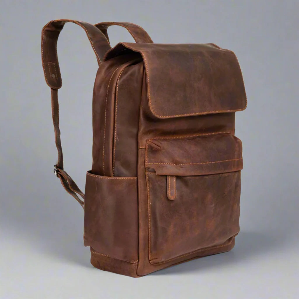 Greenwood Leather Vintage Laptop Backpack