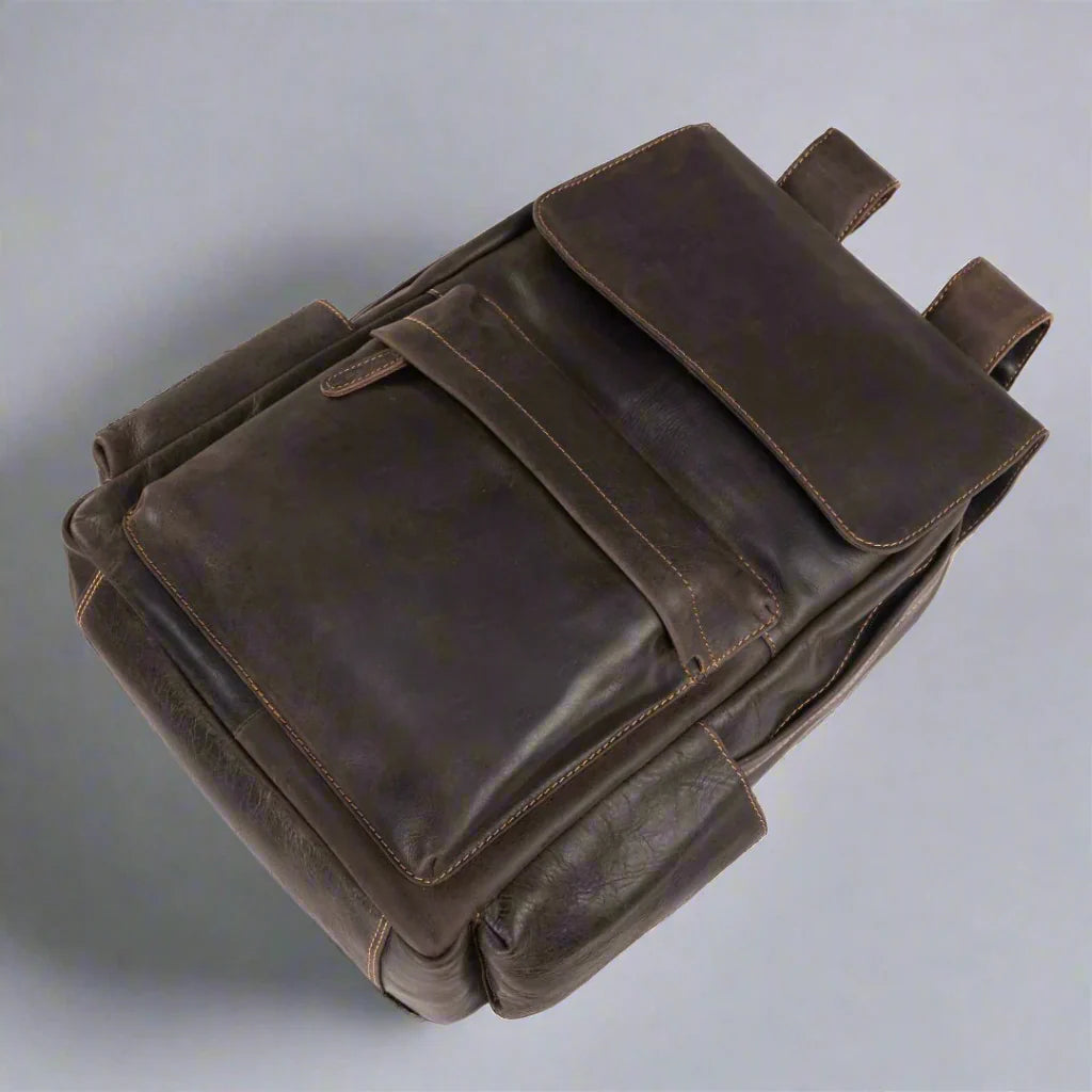 Greenwood Leather Vintage Laptop Backpack