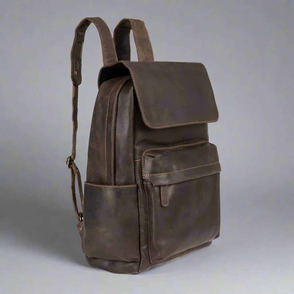 Greenwood Leather Vintage Laptop Backpack
