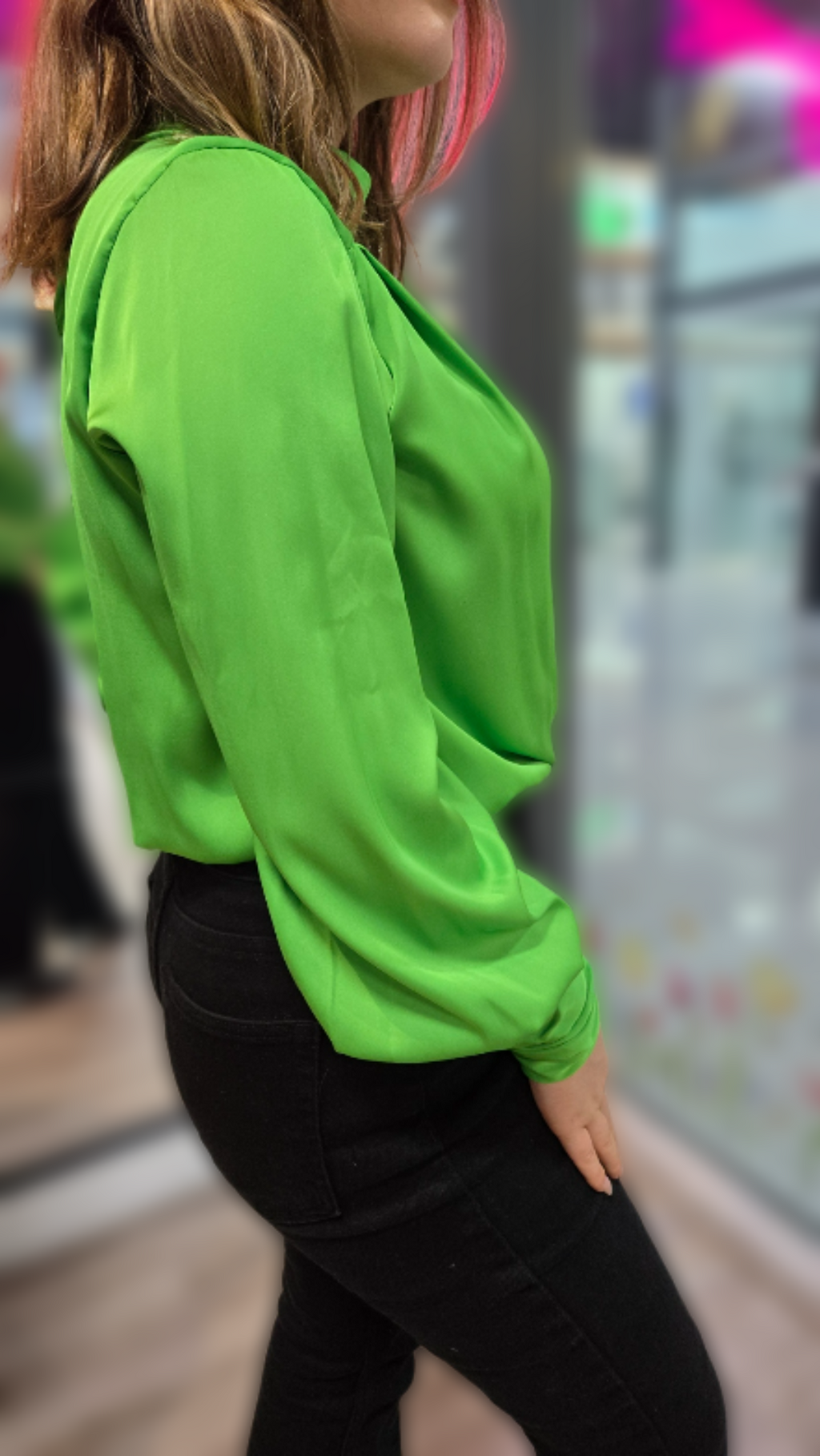 V-neck Body Suit Shirt