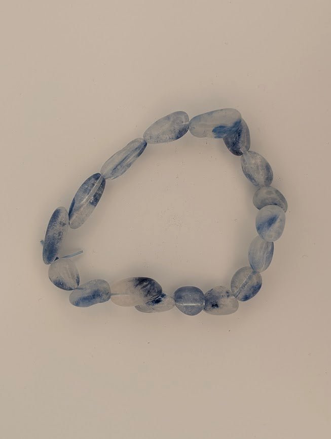 Dumortierite Bracelet — Tumbled Freeform Beads