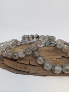 Garden Quartz Bracelet — 7–11mm (Lodolite / Scenic Quartz)