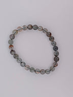 Garden Quartz Bracelet — 7–11mm (Lodolite / Scenic Quartz)