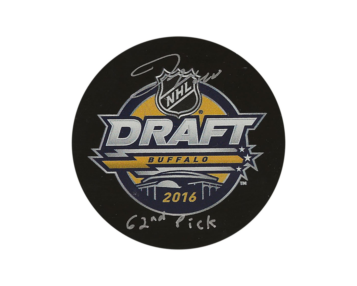 Joseph Woll Autographed 2016 NHL Draft Puck Inscribed "62nd Pick"