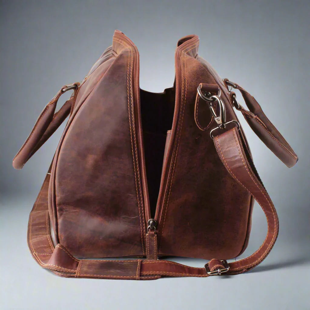 Greenwood Leather Weekend Travel Bag