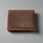 Greenwood Leather Men's Wallet. RFID-Blocking Oil Pull-Up Leather