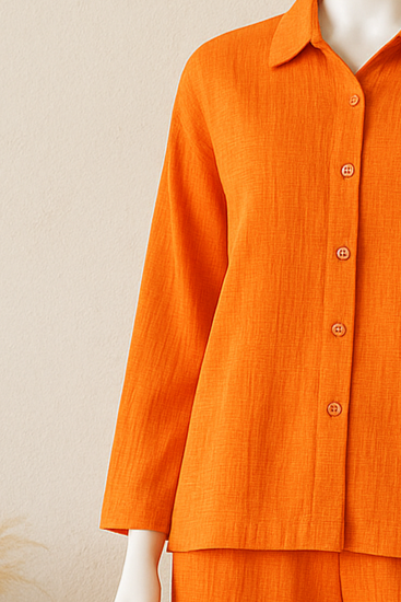 Orange Pantalone & Shirt Set