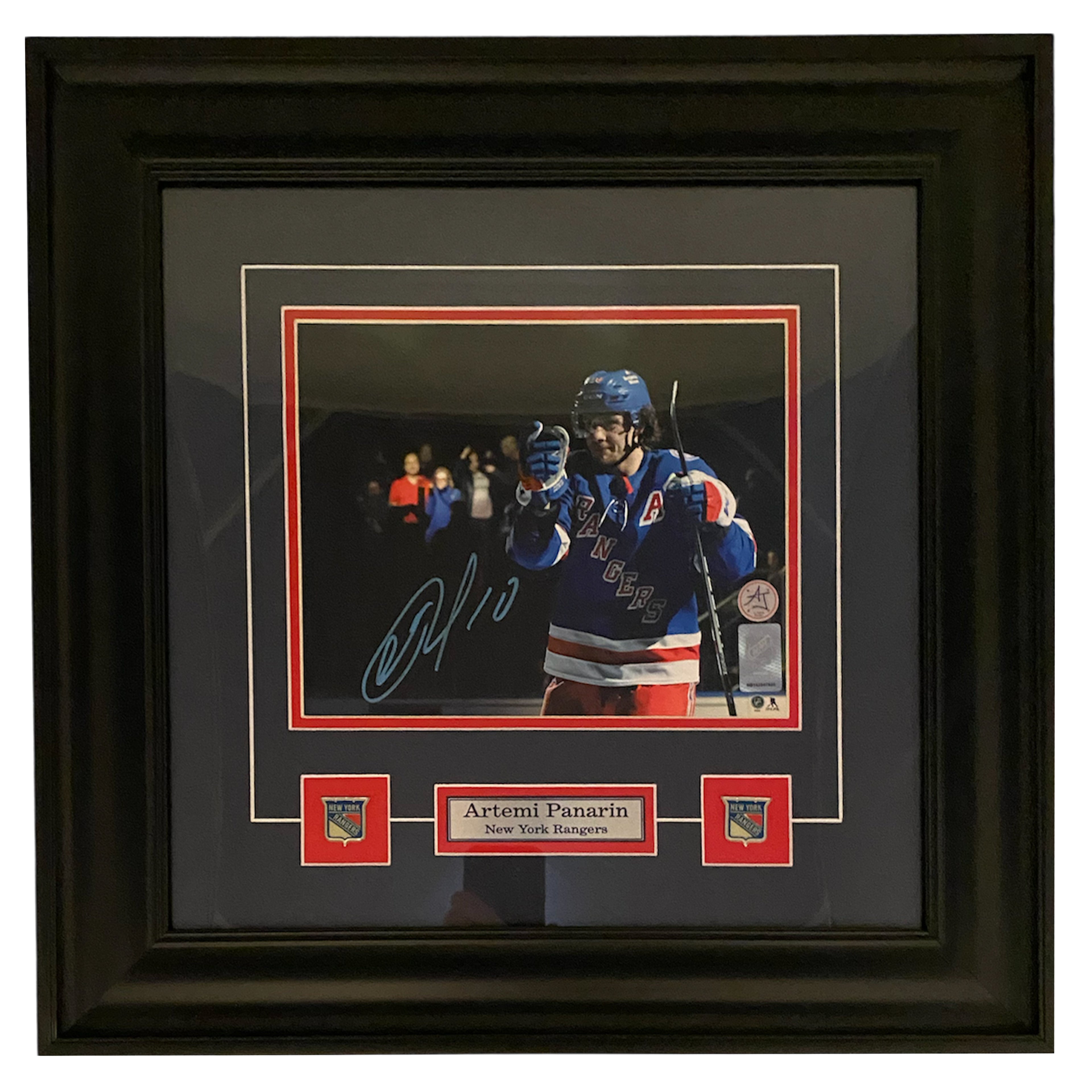 Artemi Panarin Autographed New York Rangers Framed 8x10 Photo