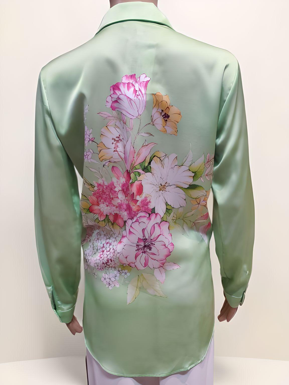 Satin Collared Shirt