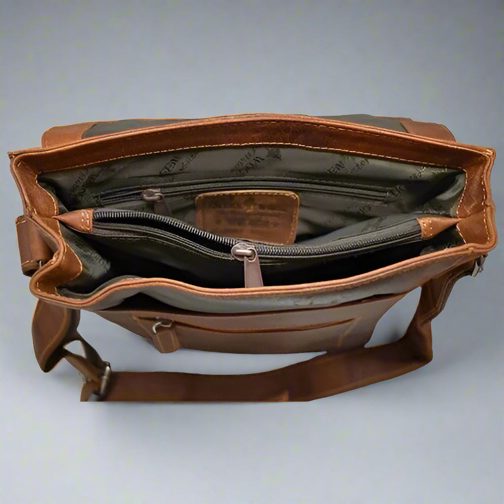 Greenwood Leather Messenger Bag